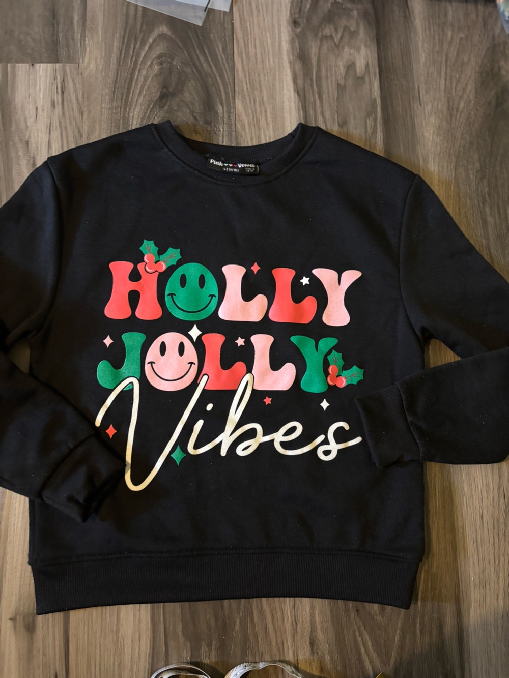 Velvet Black 'Holly Jolly Vibes' Holiday Throw Blanket